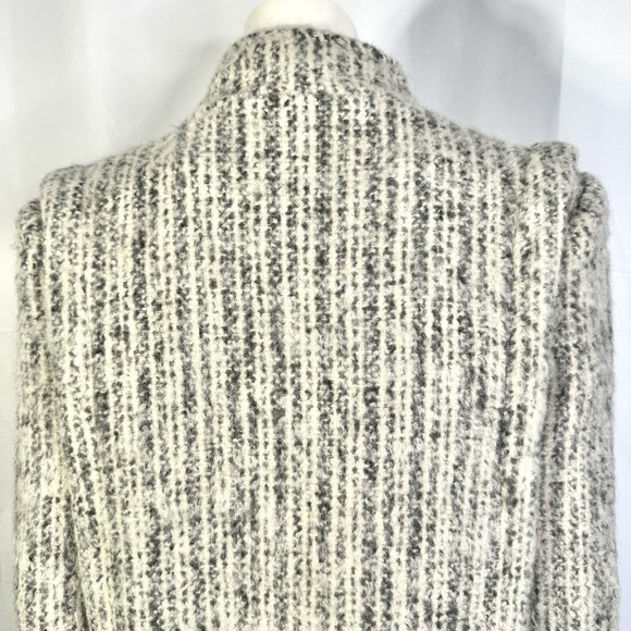 PIERRE DESMARAIS WINTER WOOL COAT WHITE GREY TRENCH COAT VINTAGE MADE IN CANADA - Picture 7 of 15